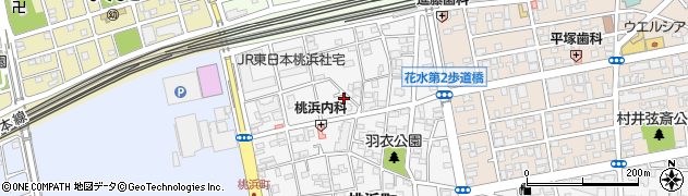 神奈川県平塚市桃浜町5-24周辺の地図