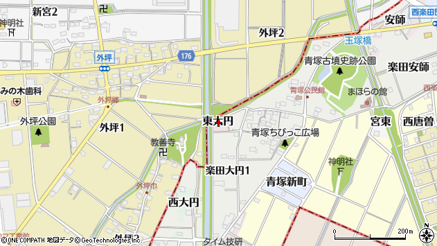 〒484-0946 愛知県犬山市東大円の地図