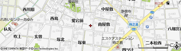 愛知県一宮市時之島愛宕前75周辺の地図