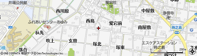 愛知県一宮市時之島西島25周辺の地図