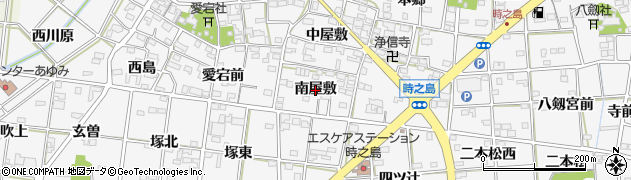 愛知県一宮市時之島（南屋敷）周辺の地図