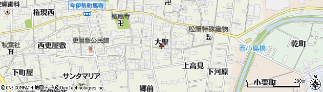 愛知県一宮市今伊勢町馬寄大聖周辺の地図