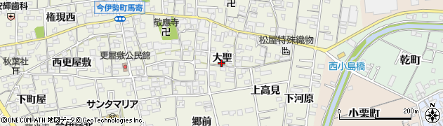 愛知県一宮市今伊勢町馬寄（大聖）周辺の地図
