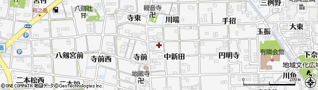 愛知県一宮市時之島中新田3周辺の地図