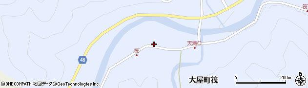 兵庫県養父市大屋町筏285周辺の地図