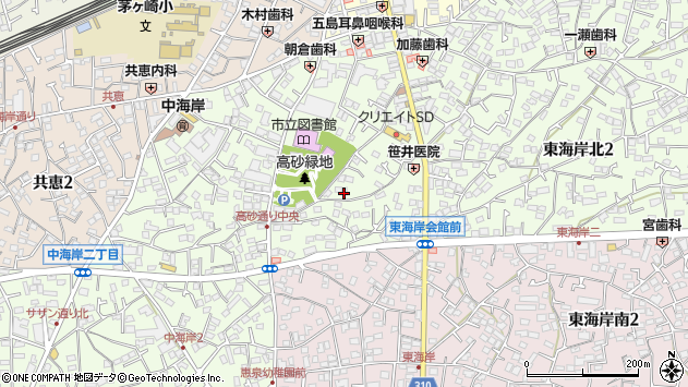 〒253-0053 神奈川県茅ヶ崎市東海岸北の地図