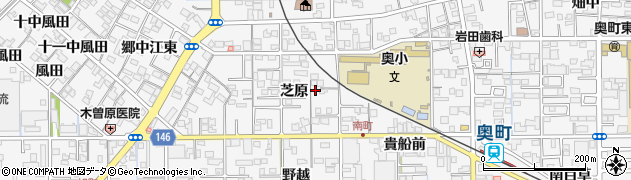 愛知県一宮市奥町芝原54周辺の地図
