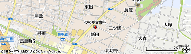 愛知県一宮市佐千原新田2周辺の地図