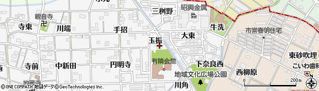 愛知県一宮市時之島（玉振）周辺の地図