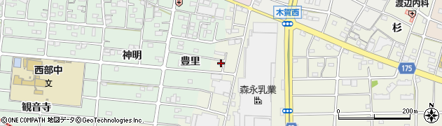 愛知県江南市中奈良町一ツ目52周辺の地図