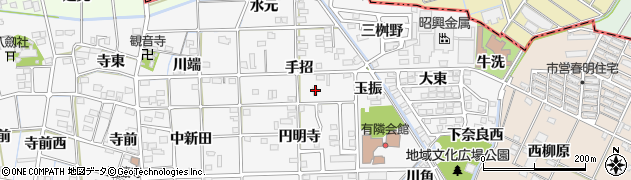 愛知県一宮市時之島手招59周辺の地図