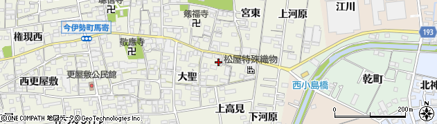 愛知県一宮市今伊勢町馬寄上高見68周辺の地図