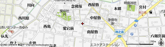 愛知県一宮市時之島愛宕前64周辺の地図