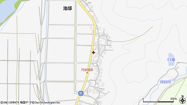 〒620-0013 京都府福知山市池部の地図