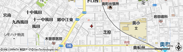愛知県一宮市奥町芝原10周辺の地図