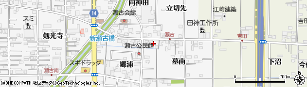 愛知県一宮市奥町立切先周辺の地図