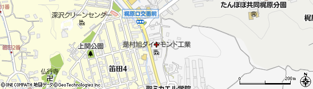 ローソン鎌倉梶原店周辺の地図