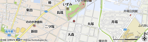 愛知県一宮市丹羽大森7周辺の地図