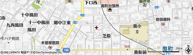 愛知県一宮市奥町芝原33周辺の地図