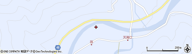 兵庫県養父市大屋町筏290周辺の地図