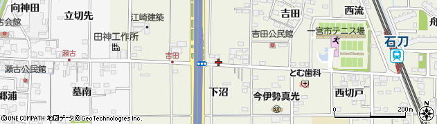 愛知県一宮市今伊勢町馬寄（吉田前）周辺の地図