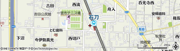 愛知県一宮市今伊勢町馬寄（西流）周辺の地図