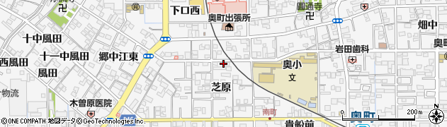 愛知県一宮市奥町芝原45周辺の地図