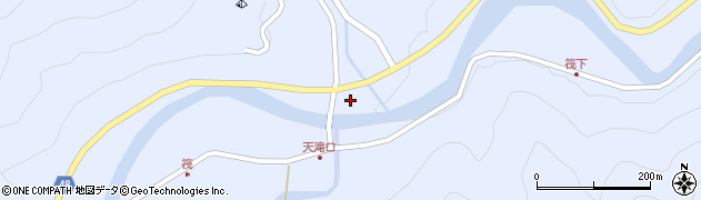 兵庫県養父市大屋町筏528周辺の地図