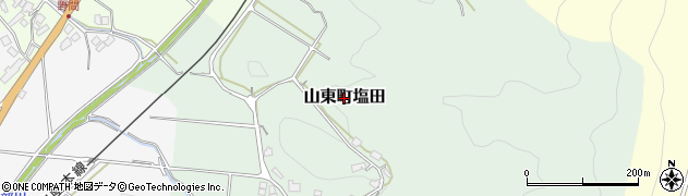 兵庫県朝来市山東町塩田周辺の地図
