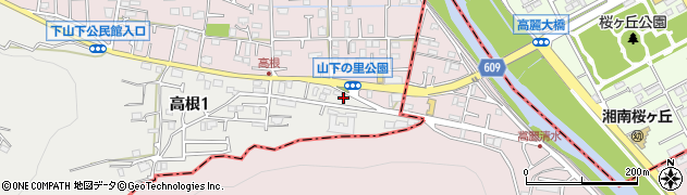 高根笹本公園周辺の地図