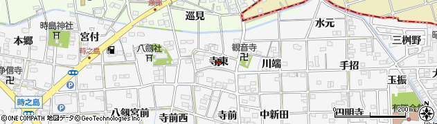 愛知県一宮市時之島（寺東）周辺の地図