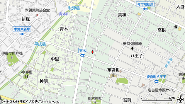 〒483-8184 愛知県江南市寄木町天道の地図