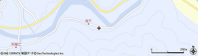 兵庫県養父市大屋町筏672周辺の地図