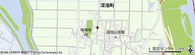 岐阜県大垣市深池町周辺の地図
