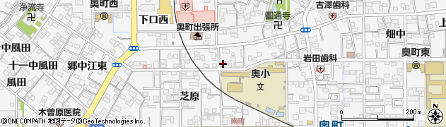 愛知県一宮市奥町芝原143周辺の地図