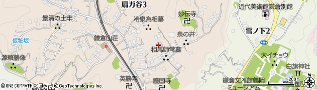 浄光明寺周辺の地図