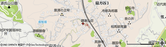 神奈川県鎌倉市扇ガ谷周辺の地図