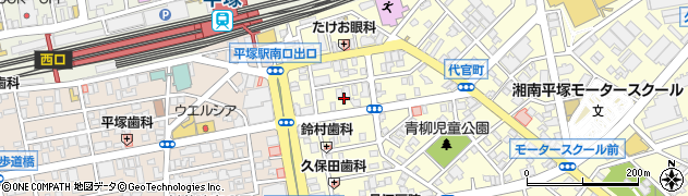 神奈川県平塚市代官町8周辺の地図