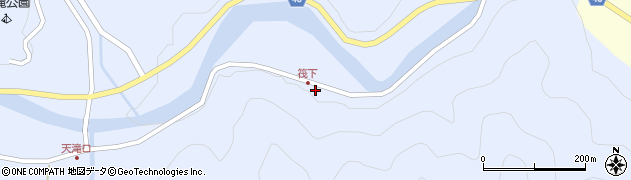 兵庫県養父市大屋町筏668周辺の地図