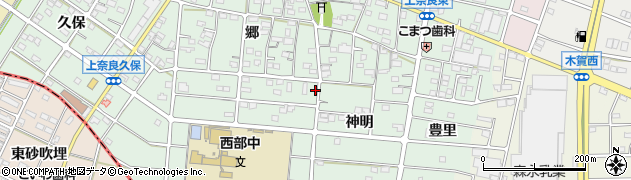 愛知県江南市上奈良町郷288周辺の地図