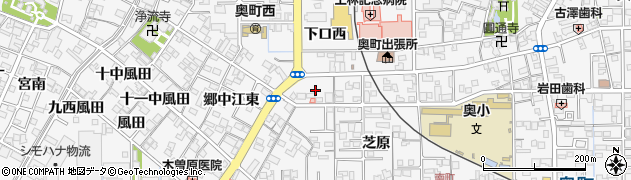 愛知県一宮市奥町芝原3周辺の地図
