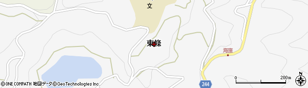 長野県阿南町（下伊那郡）東條周辺の地図