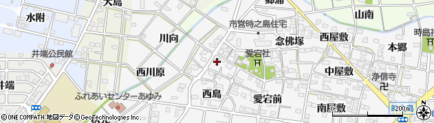 愛知県一宮市時之島西島6周辺の地図