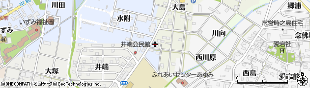 愛知県一宮市浅井町西浅井南山19周辺の地図