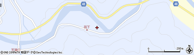兵庫県養父市大屋町筏671周辺の地図