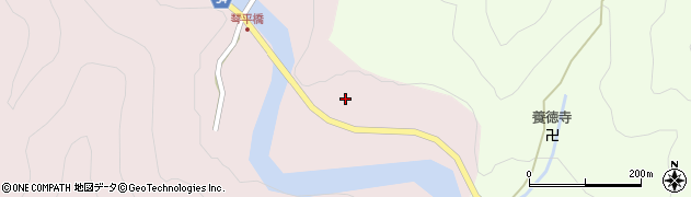 京都府南丹市美山町豊郷（土生）周辺の地図