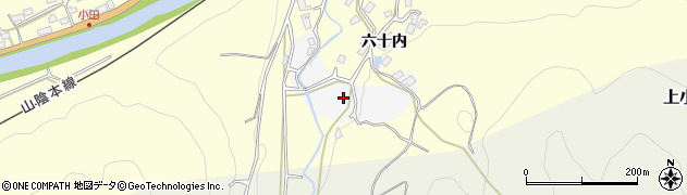 京都府福知山市六十内周辺の地図