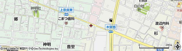 愛知県江南市中奈良町一ツ目23周辺の地図