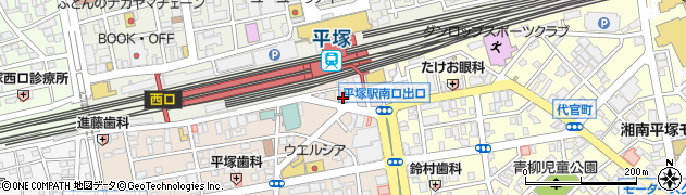 平塚信用金庫南口支店周辺の地図