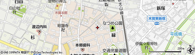 愛知県江南市木賀本郷町東130周辺の地図